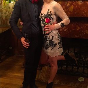 For Love and Lemons lace dress with slip